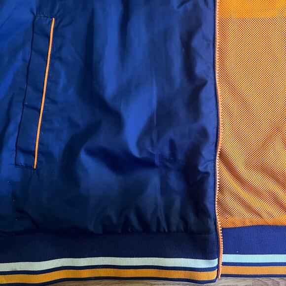 PUMA Wind Cell Y2K Track Jacket 2XL Blue Orange Full Zip Mesh Lined Windbreaker - Picture 8 of 10